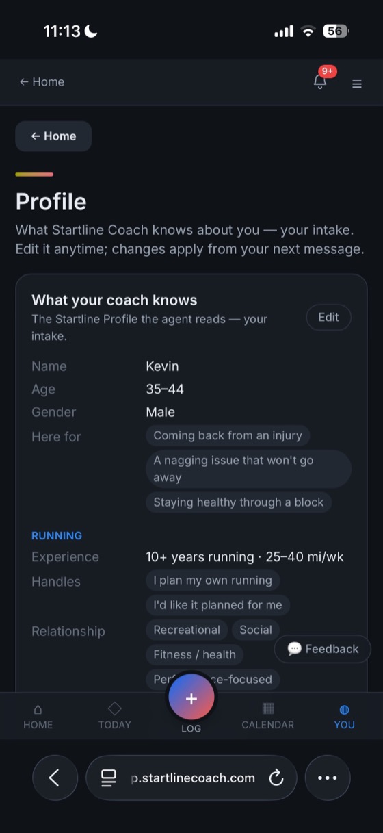 Your profile